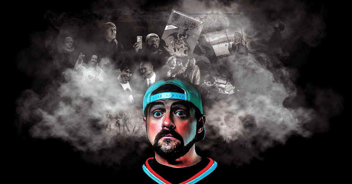 Kevin Smith Artwork by D. S. Bradford portraying Smith's highlighted films