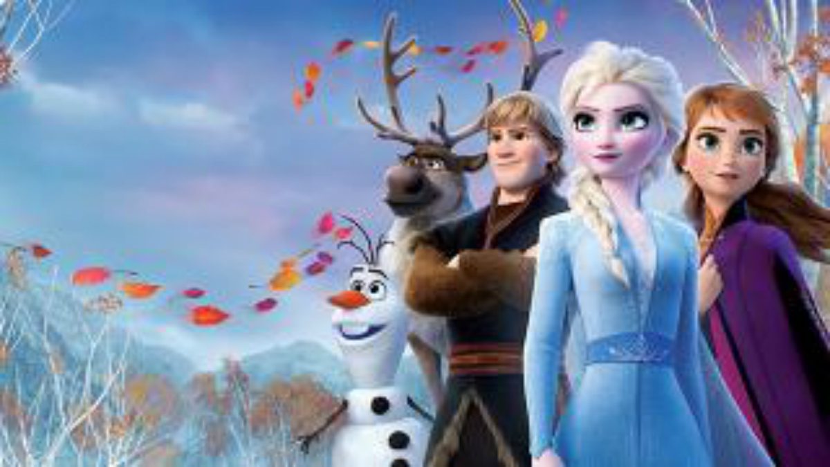 olaf, sven, kristoff, elsa, and anna in frozen 2
