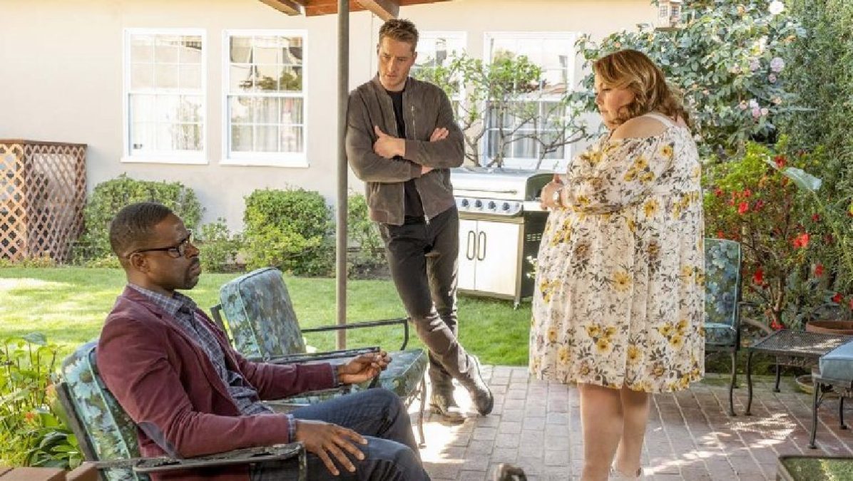 kate, kevin, and randall outside in this is us episode 04x18